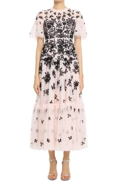 Fluttering Flowers Maxi Dress