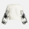 Freeflow Blouson Sleeve Knit Jumper in White