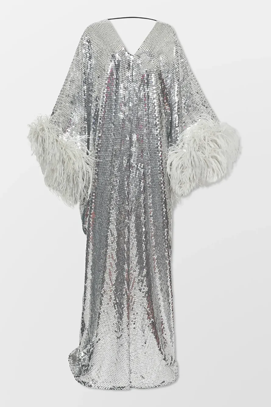 Gala Disco Feather Kaftan