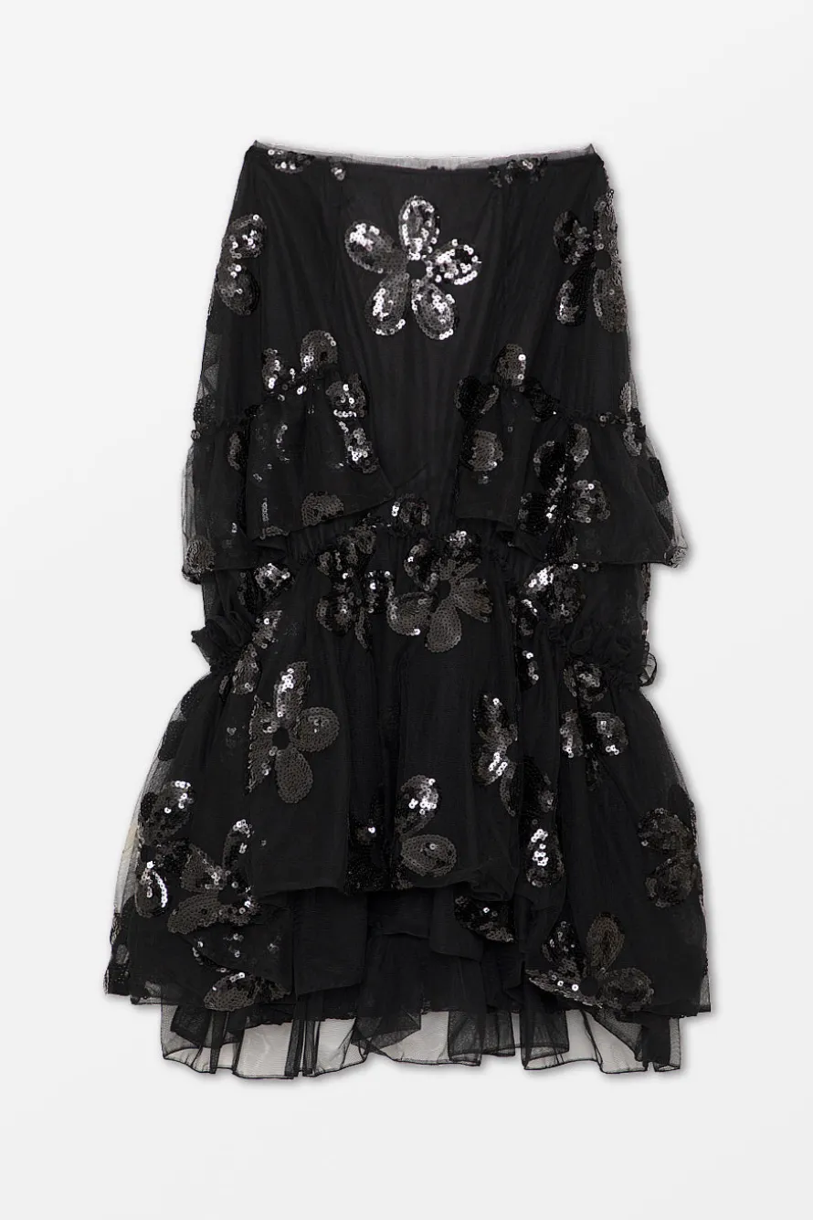 Gathered Ruffle Skirt