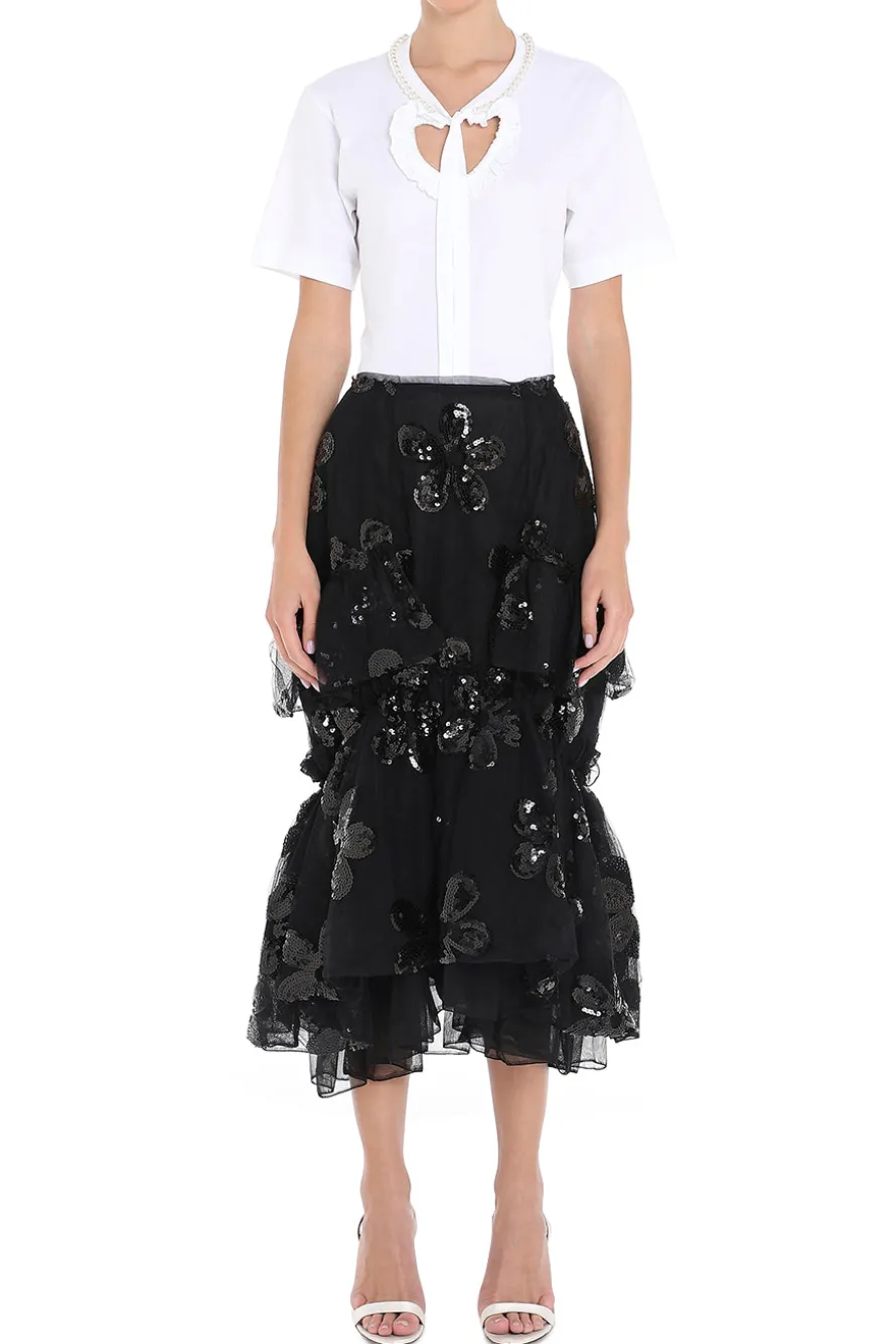 Gathered Ruffle Skirt