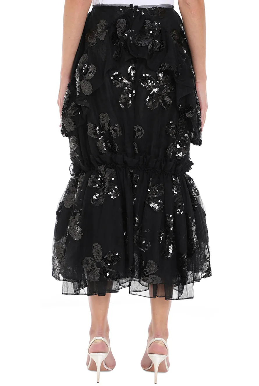Gathered Ruffle Skirt