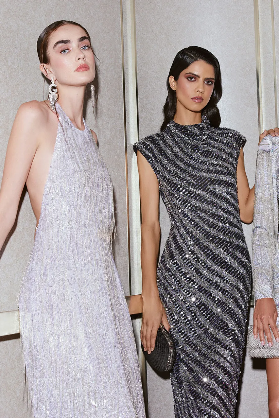 Gilda Sequin Midi Dress