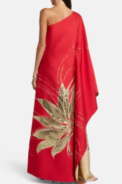 Hardison One Shoulder Maxi Dress