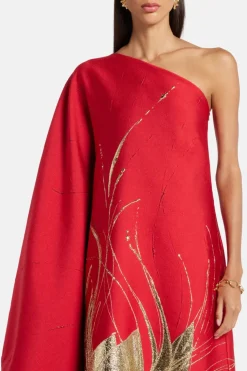 Hardison One Shoulder Maxi Dress