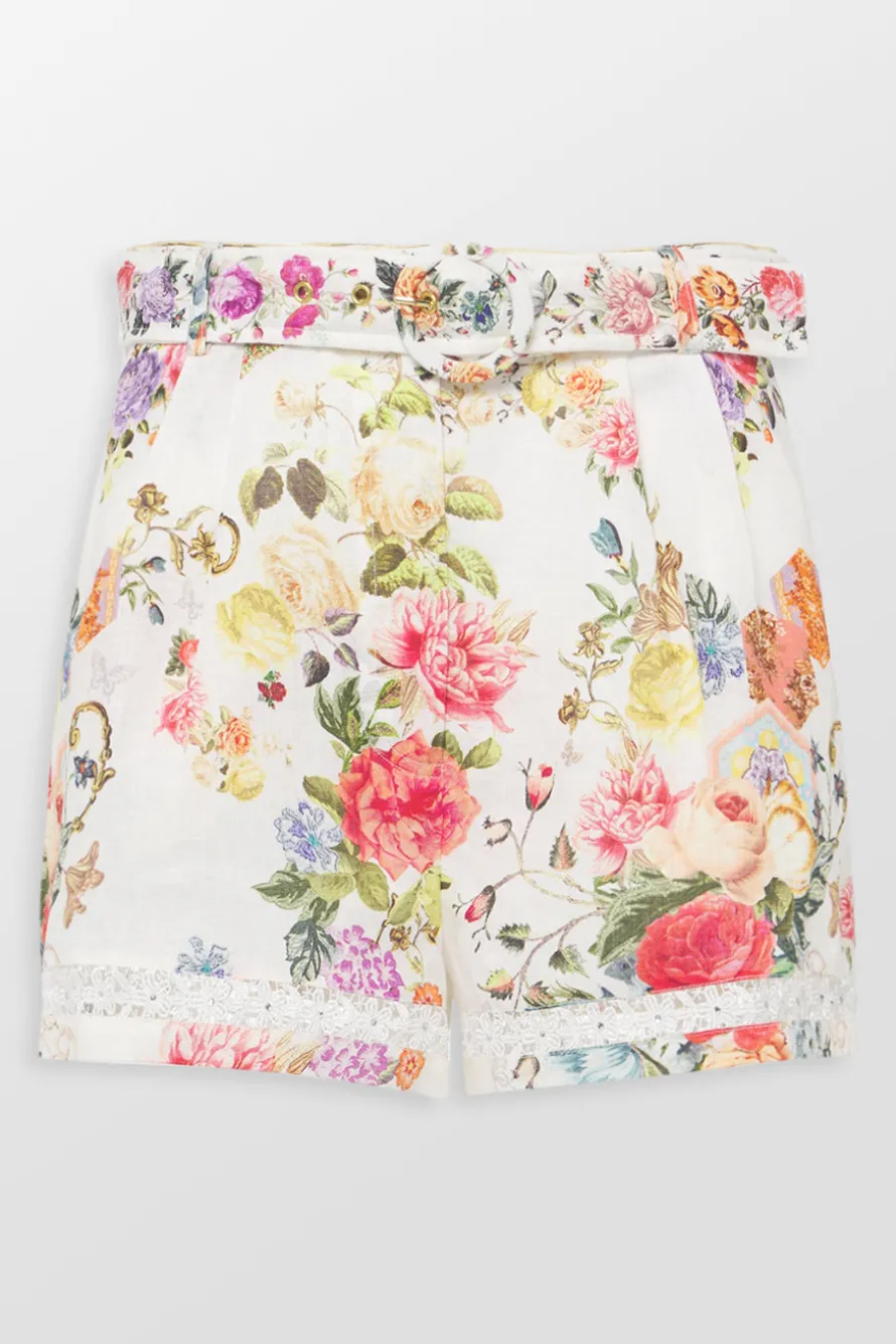High Waisted Floral Shorts