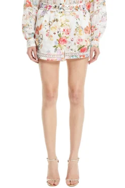 High Waisted Floral Shorts