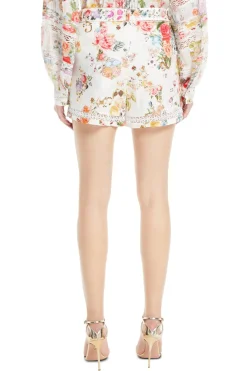 High Waisted Floral Shorts