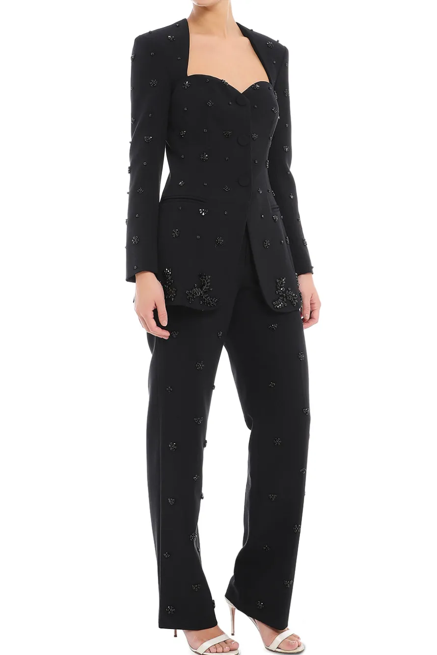 High Waisted Full Length Trouser
