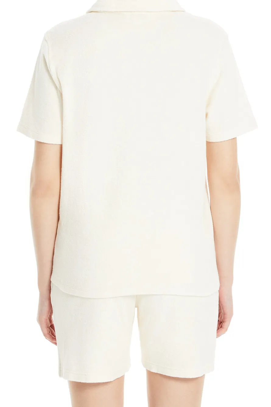 Hotel Du Cap Cursive Terry Polo T-Shirt