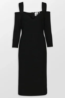 Icon Notched Bateau Midi Dress