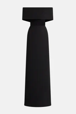 Isabel Off Shoulder Maxi Dress in Black