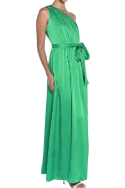 Ivy Tie-Detail Satin Maxi Dress
