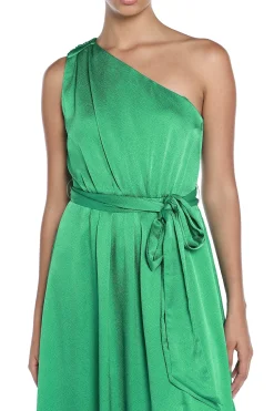 Ivy Tie-Detail Satin Maxi Dress