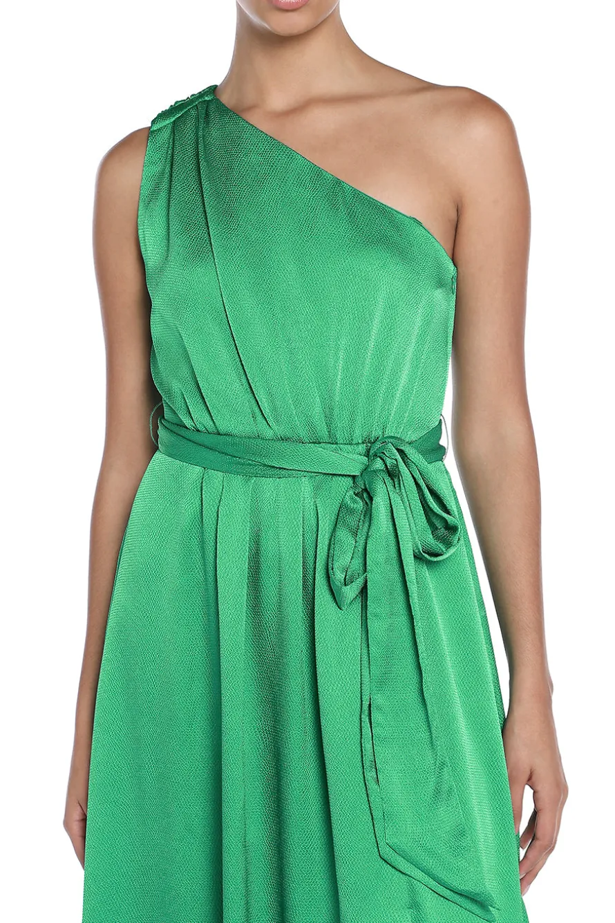 Ivy Tie-Detail Satin Maxi Dress