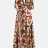 Jacquard Lurex Maxi Dress
