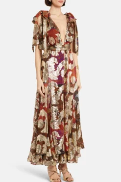 Jacquard Lurex Maxi Dress
