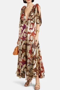 Jacquard Lurex Maxi Dress