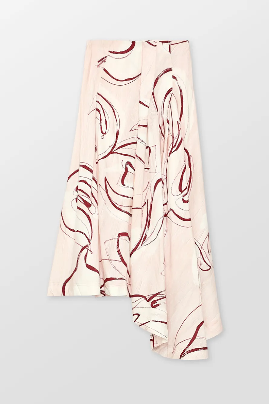 Jeanne Dipped Midi Skirt