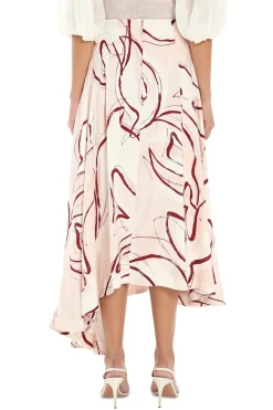 Jeanne Dipped Midi Skirt