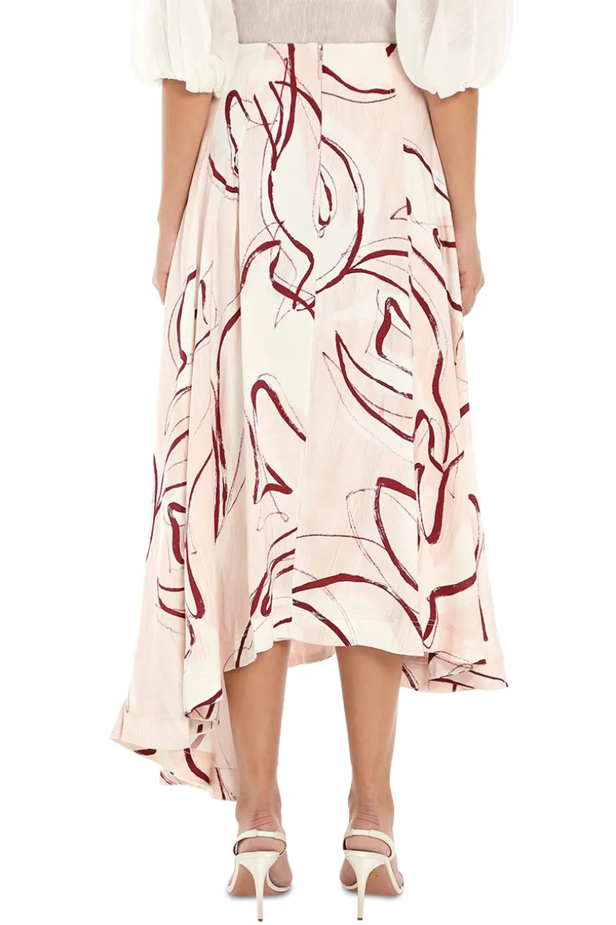 Jeanne Dipped Midi Skirt