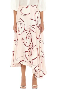Jeanne Dipped Midi Skirt
