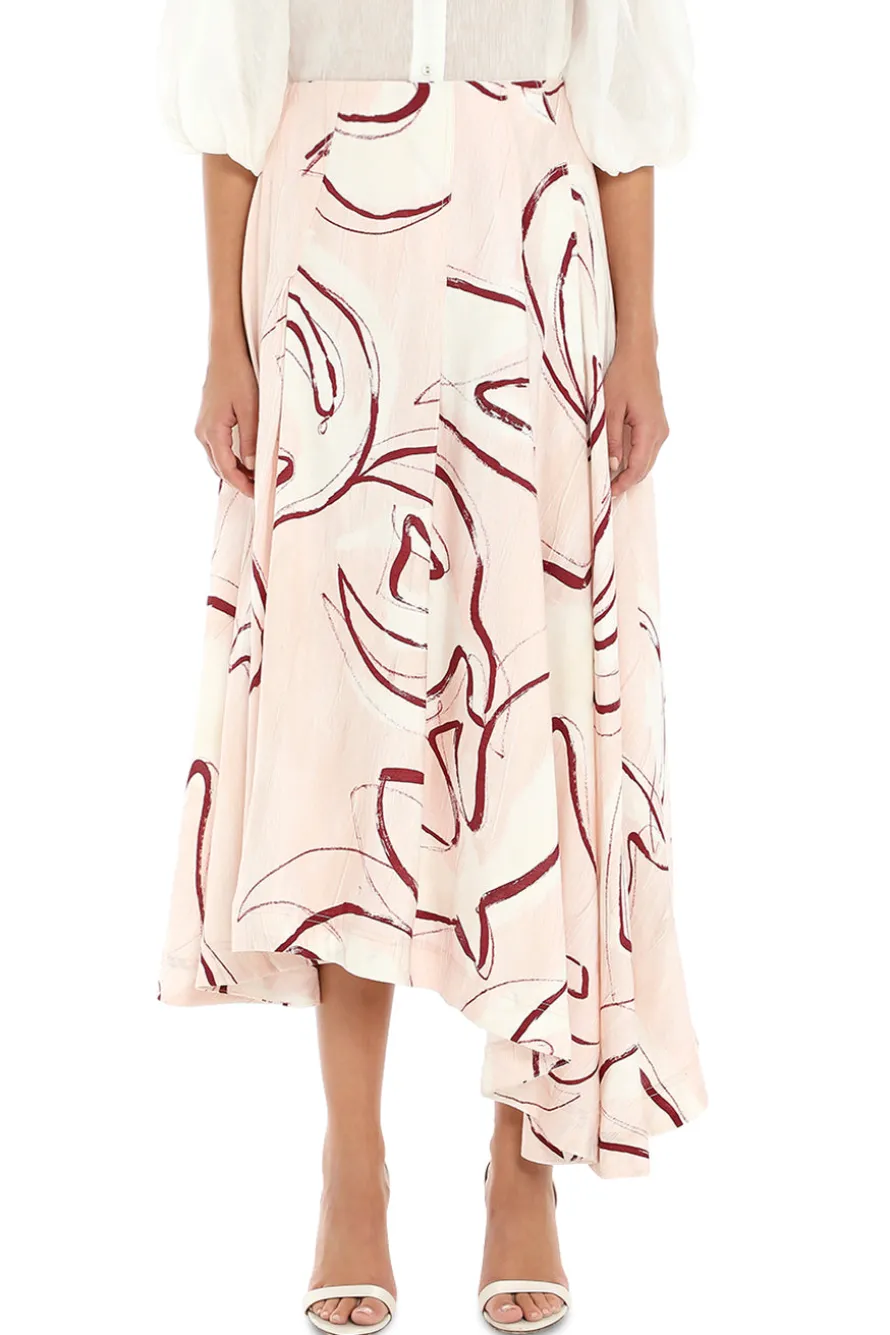 Jeanne Dipped Midi Skirt