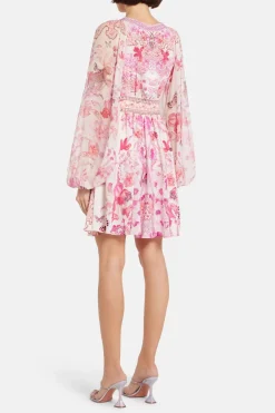 Lace Up Front Mini Dress