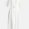 Laicey Paisley Midi Dress in White