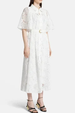 Laicey Paisley Midi Dress in White
