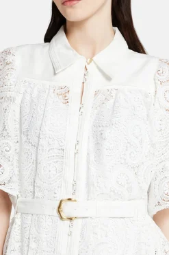 Laicey Paisley Midi Dress in White