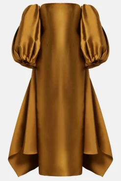 Lea Off Shoulder Cape Evening Gown