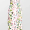 Lily Sweetheart Faille Midi Dress