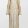 Lorna Embellished Full-Sleeve Maxi Dress