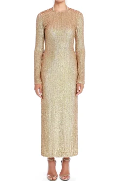 Lorna Embellished Full-Sleeve Maxi Dress