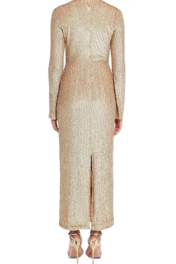 Lorna Embellished Full-Sleeve Maxi Dress