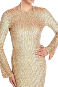Lorna Embellished Full-Sleeve Maxi Dress