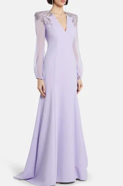 Mercury Embellished Evening Gown