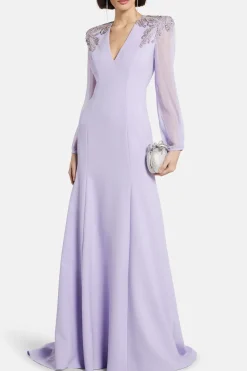 Mercury Embellished Evening Gown