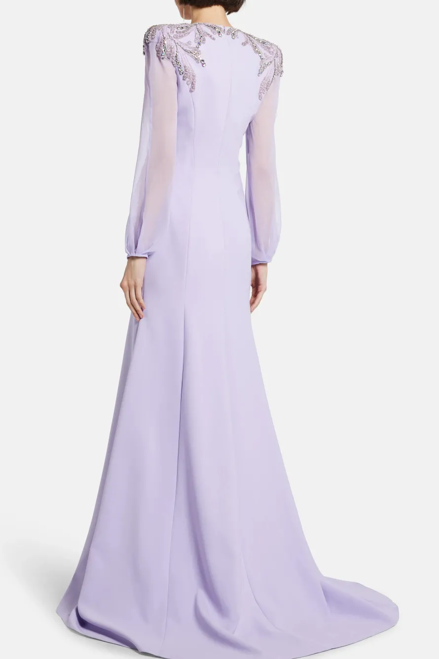 Mercury Embellished Evening Gown