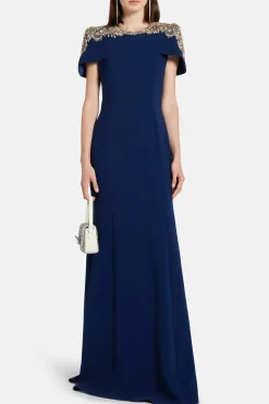 Midnight Kiss Embellished Evening Gown
