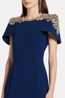 Midnight Kiss Embellished Evening Gown