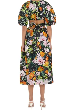 Mimosa Cut-Out Midi Dress