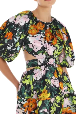 Mimosa Cut-Out Midi Dress