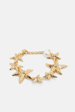 Mottled Sea Star Bracelet in Gold