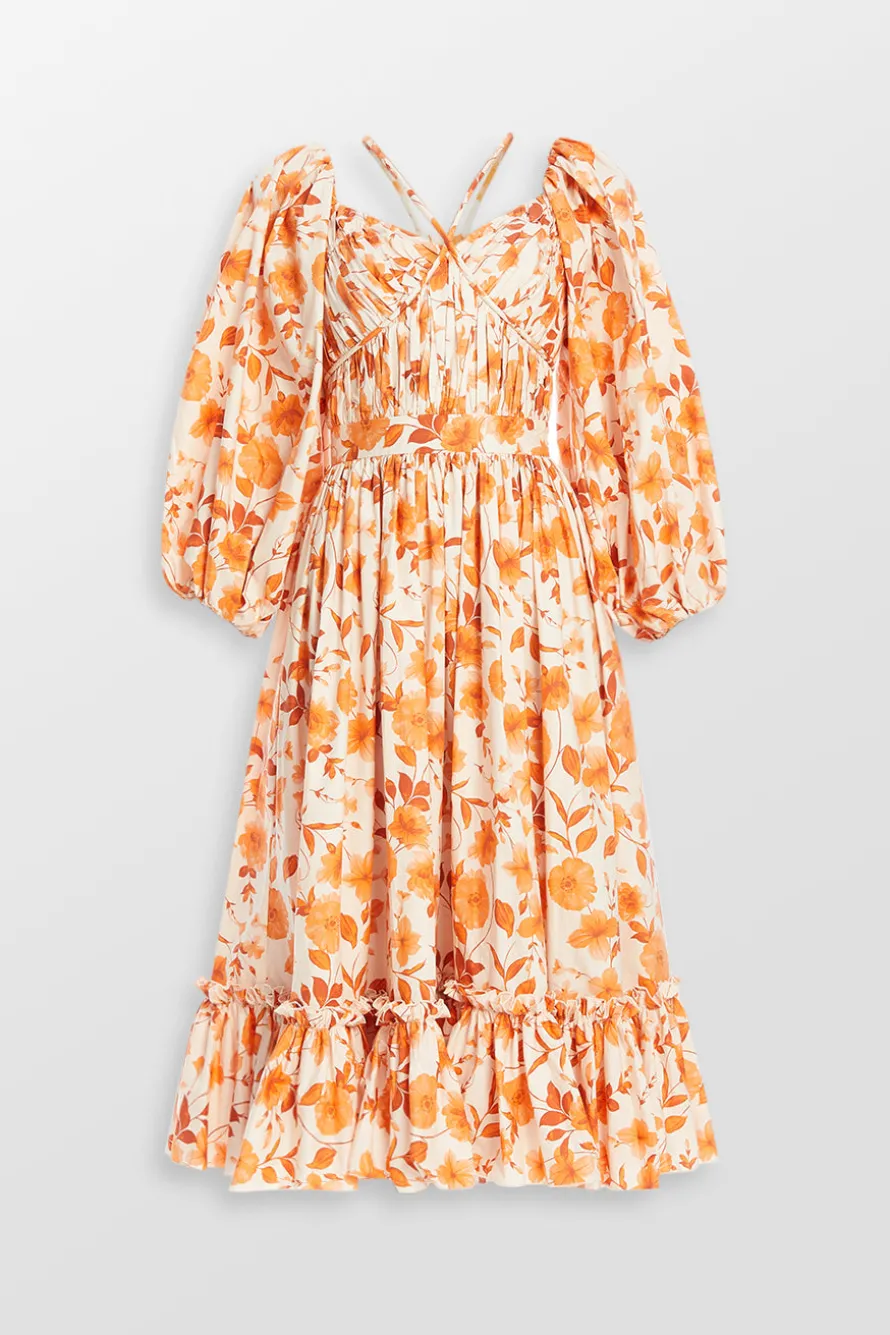 Naia Floral Midi Dress