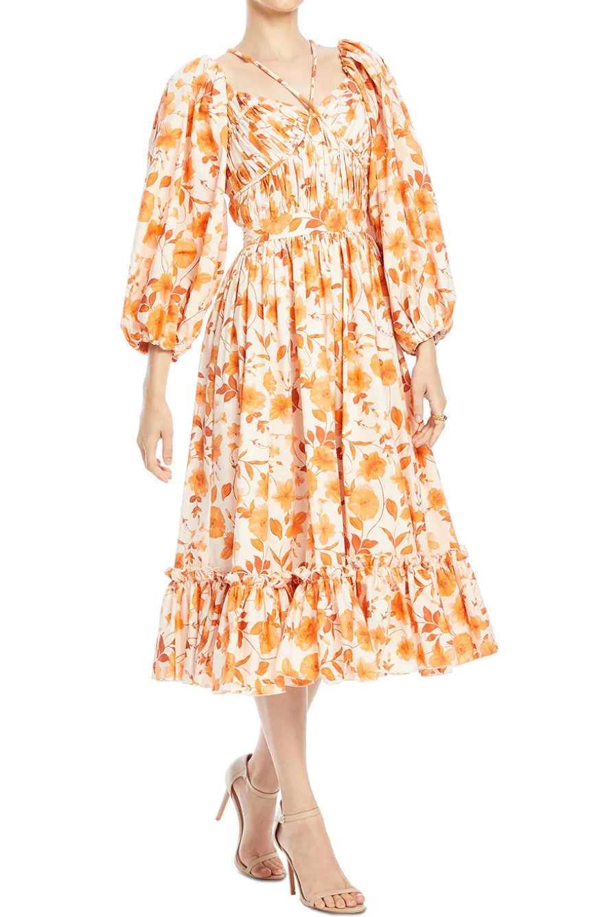 Naia Floral Midi Dress