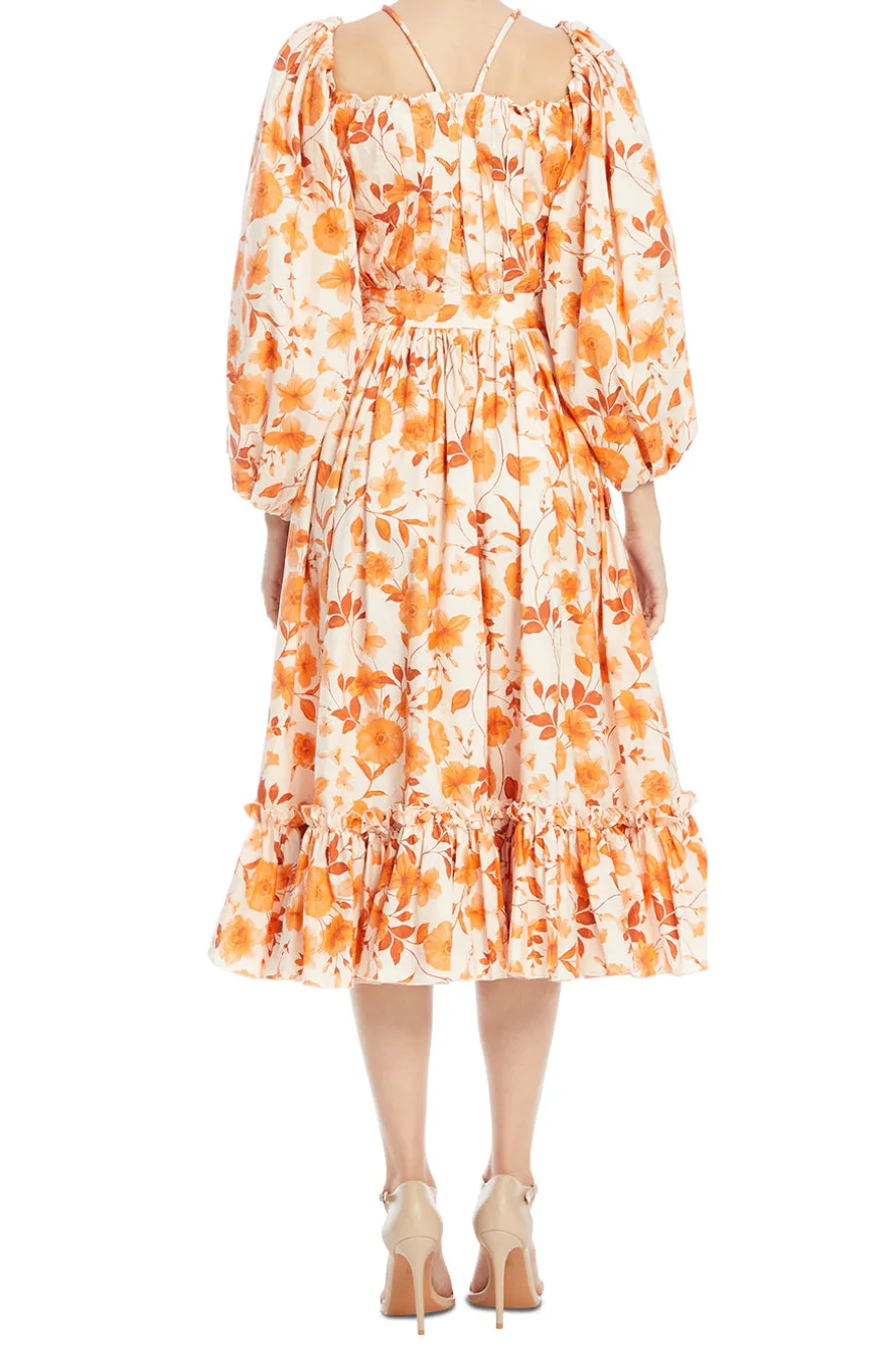 Naia Floral Midi Dress