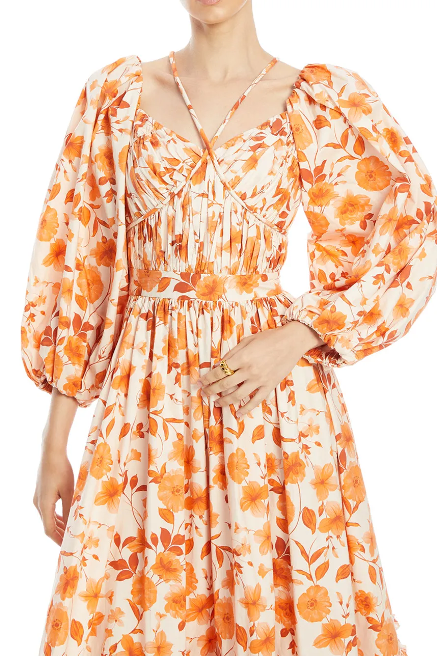 Naia Floral Midi Dress