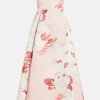 Nora Bustier Floral Maxi Dress